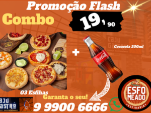 03 Esfihas + Cocacola